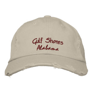 Gulf Shores Alabama Embroidered Hat