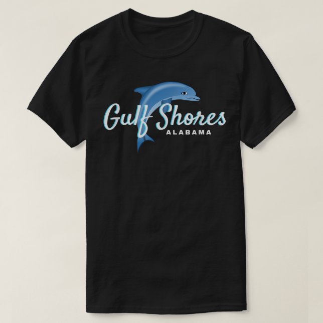 Gulf Shores , Alabama Gulf Shores , Dolphin Tee  (Design Front)