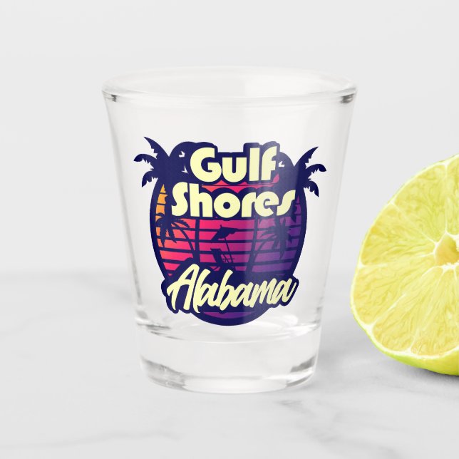 Gulf Shores Alabama Shot Glass (Front)