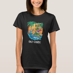 Gulf Shores Alabama Surfing Tiki Beach Vacation Me T-Shirt