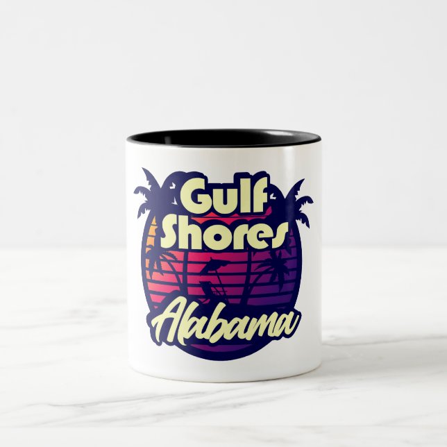 Gulf Shores Alabama Two-Tone Coffee Mug (Center)