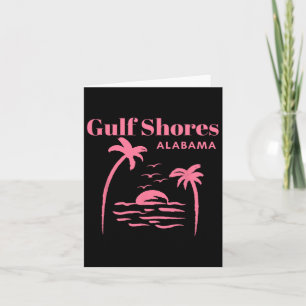 Gulf Shores Alabama Vacation Girls Card