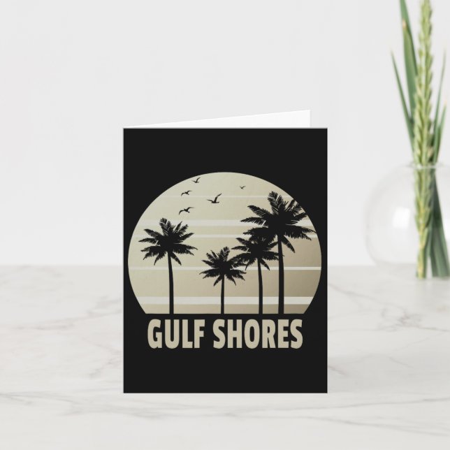 Gulf Shores Alabama Vacation Souvenir  Card (Front)