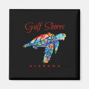 Gulf Shores Alabama Watercolor Sea Turtle Magnet