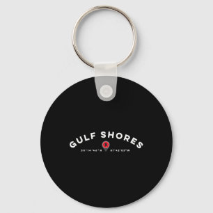 Gulf Shores Alabyma Al Graphic Map T Key Ring