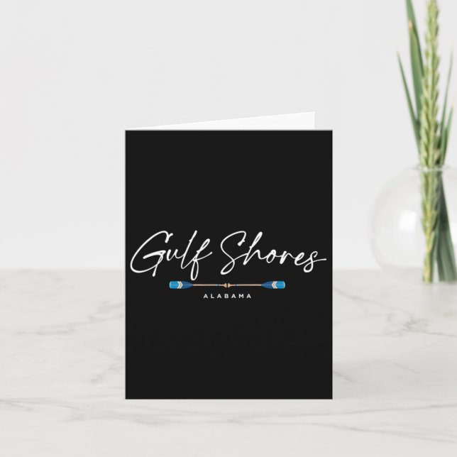 Gulf Shores Alabyma Oars Graphic  Card (Front)