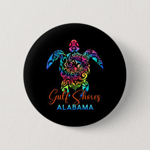 Gulf Shores Alabyma Sea Turtle Family Vacation Sum 6 Cm Round Badge