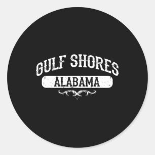Gulf Shores Alabyma T Shirt Classic Round Sticker