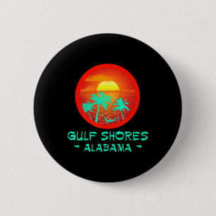 Gulf Shores Alabyma Tropical Destination Beach Gif 6 Cm Round Badge