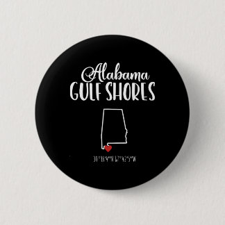 Gulf Shores Alabyma Vacation Destination  6 Cm Round Badge
