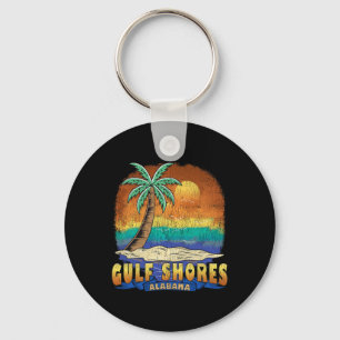 Gulf Shores Alabyma Vintage Distressed Souvenir Key Ring