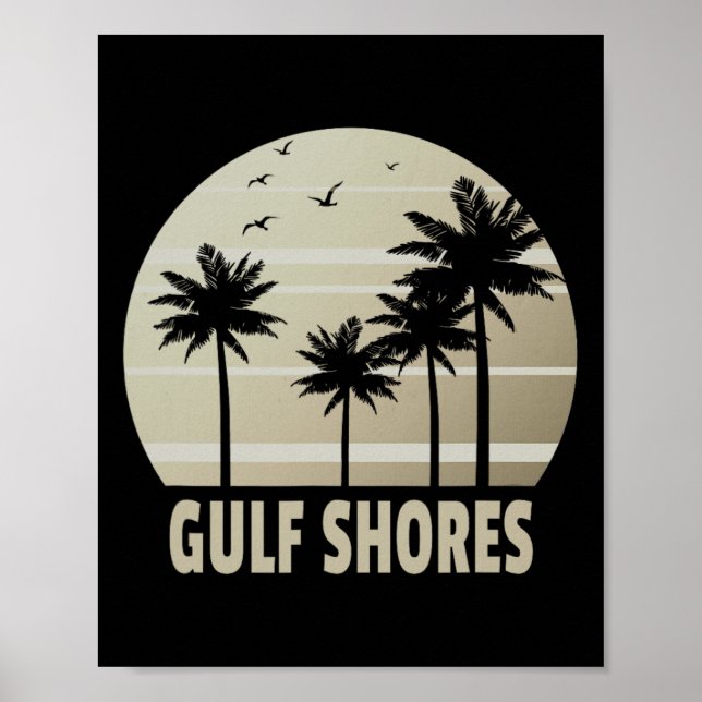Gulf Shores Alama Vacation Souvenir  Poster (Front)