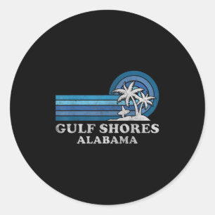 Gulf Shores Beach Alabama Family Summer Vacation V Classic Round Sticker