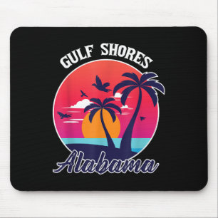 Gulf Shores Beach Alabama Family Vacation Souvenir Mouse Pad