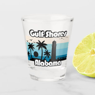 Gulf Shores Beach Alabama Shot Glass