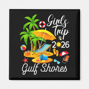 Gulf Shores Beach Alabama Summer Graphic Art Magnet