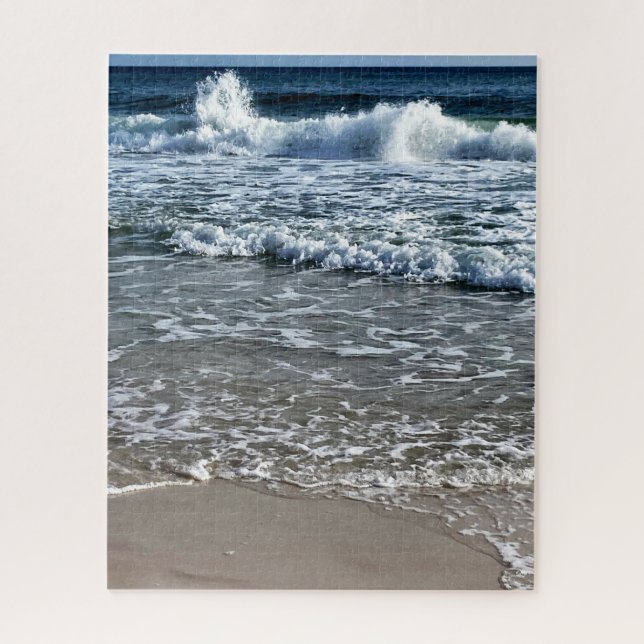 Gulf Shores Ocean Waves and Beach Jigsaw Puzzle (Vertical)