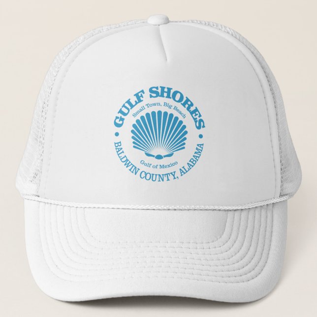 Gulf Shores (seashell) Trucker Hat (Front)