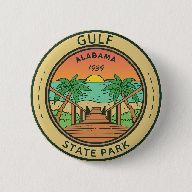 Gulf State Park Alabama Circle Badge (Front)