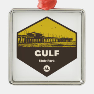 Gulf State Park, Alabama Metal Ornament