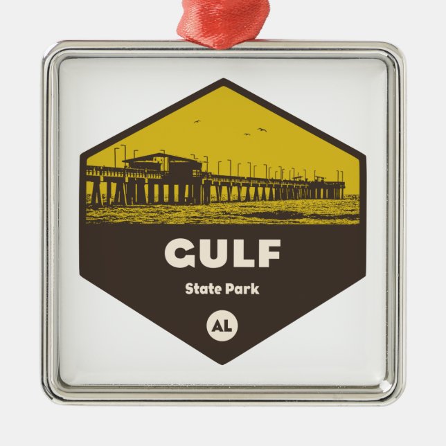 Gulf State Park, Alabama Metal Ornament (Front)
