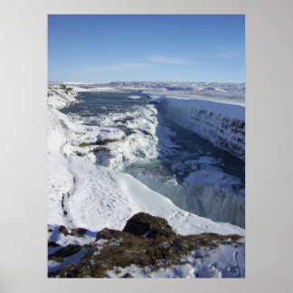 Gulfoss Falls Iceland Poster