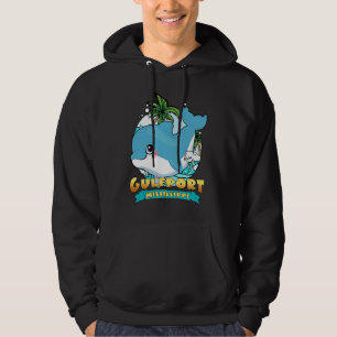 GULFPORT MISSISSIPPI Cute Baby Dolphin Beach Souve Hoodie