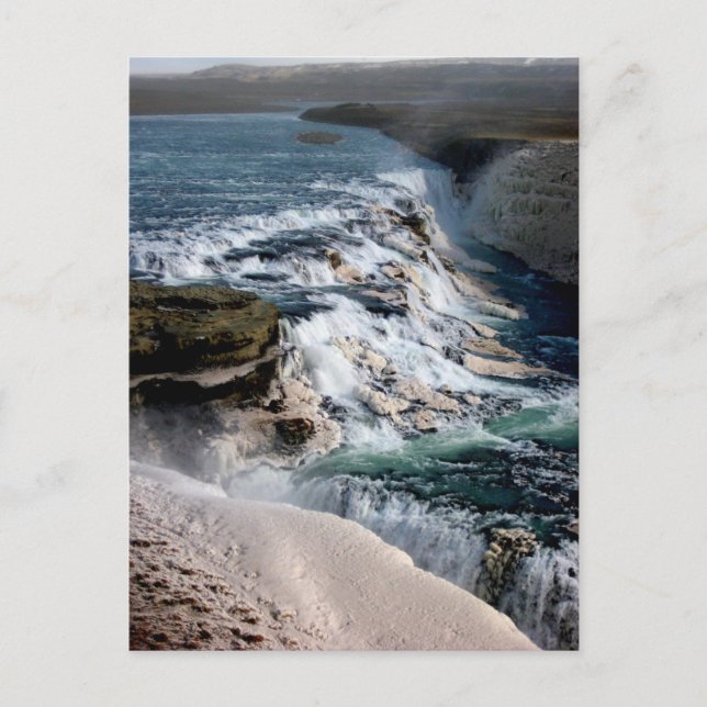 Gull Foss Waterfall Iceland Postcard (Front)