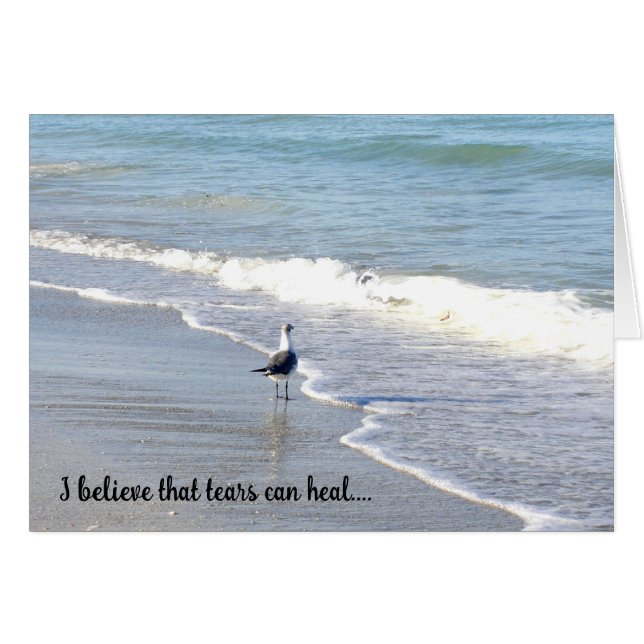 Gull in the Surf "believe" (Front Horizontal)