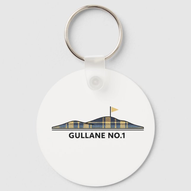 Gullane Golf Scottish Golfing Gift Tartan  Key Ring (Front)