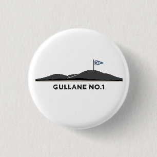 Gullane Scotland Golf Ball  3 Cm Round Badge