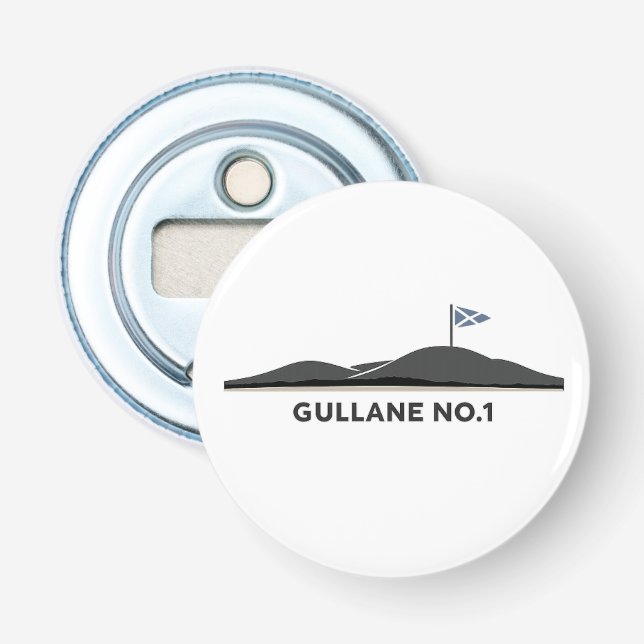 Gullane Scotland Golf Ball  Bottle Opener (Front)