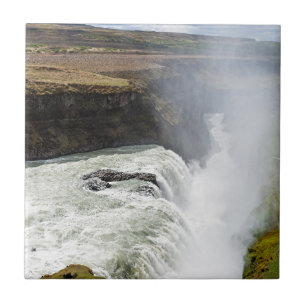 Gullfoss waterfall - Southwest Iceland Ceramic Tile