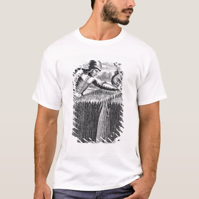 Gulliver is discovered by a farmer in T-Shirt (Front)