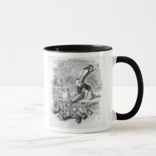 Gulliver stealing the Blefuscudian fleet Mug