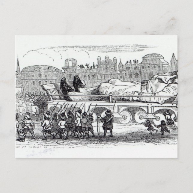 Gulliver transported to the Lilliputian Postcard (Front)