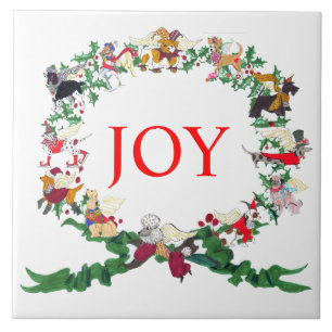 Gullivers Angels Ceramic Holiday Tile Trivet