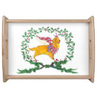 Gulliver's Angels Golden Retriever Serving Tray