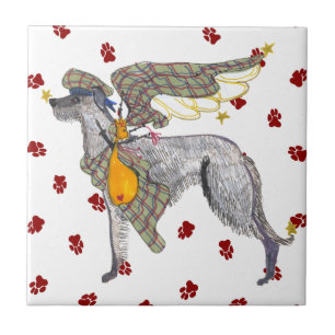 Gulliver's Angels Scottish Deerhound Tile Trivet