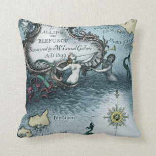 Gulliver's Travels by Jonathan Swift Cushion