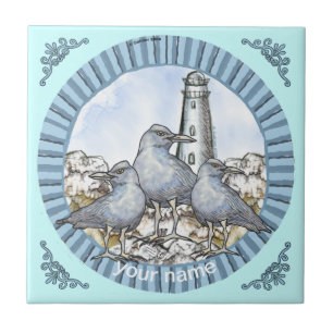 Gulls Guide Lighthouse  tile