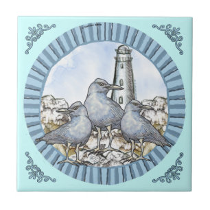 Gulls Guide Lighthouse  tile
