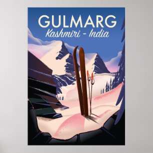 Gulmarg Kashmiri India Ski poster