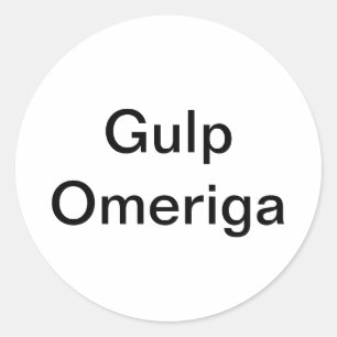 Gulp Omeriga Comic Splash-Art Hankamer Artjunkhaus Classic Round Sticker