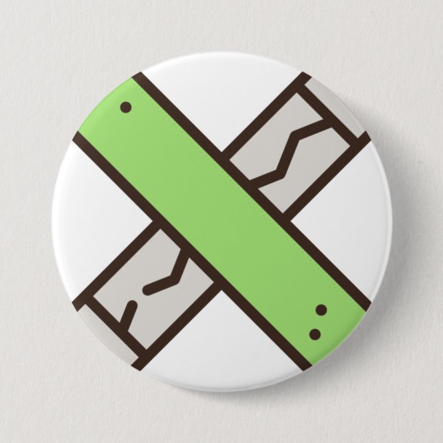 gum 7.5 cm round badge (Front)