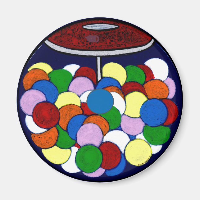 Gum Ball Machine Magnet (Front)
