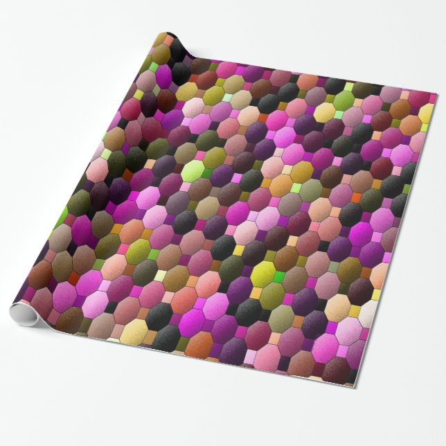 Gum balls... wrapping paper (Unrolled)