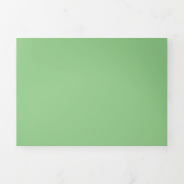 Gum Leaf,Pale Leaf,Pixie Green, Tri-Fold Card (Cover)