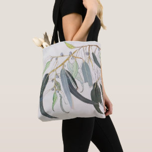 gum leaf tote bag