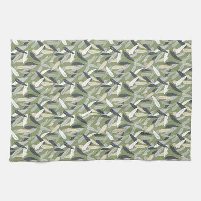 Gum Leaves tea towel (Horizontal)